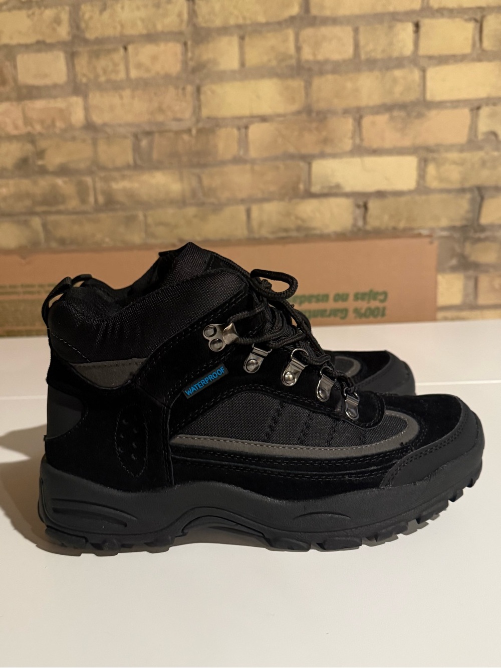 Black Waterproof Hiking Boots